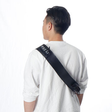 PU Leather Belt Back Hanger Holster Medieval Dancewear Cosplay Holder Kit (COLOR.: BLACK)