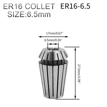 Machifit 5pcs ER16 ER20 Spring Collet 6.5-13mm Collet Chuck for CNC Milling Lathe Tool