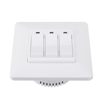 MoesHouse WS-EUY3-W EU Standard 3 Gang Smart Push Button Switch Smart Life Tuya Wireless Remote Cont