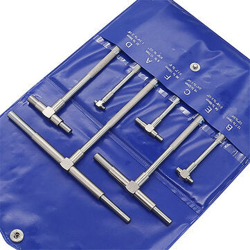 6pcs 8-150mm Telescoping Gauge Set Internal Gauge Hole Gauges for Hole Quick Inside Measurement