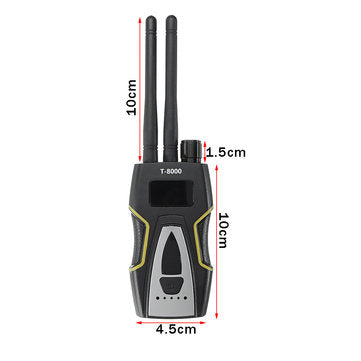 T8000 Pro RF Bug Camera Signal Detector Frequency Scanner GPS Wireless Tracker