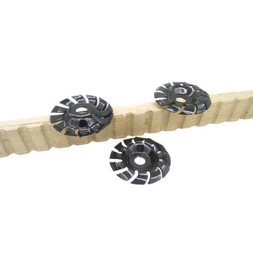 Drillpro Manganese Steel 90mm 12 Teeth Wood Carving Disc 16mm Bore Grinder Shaping Disc for 100 115