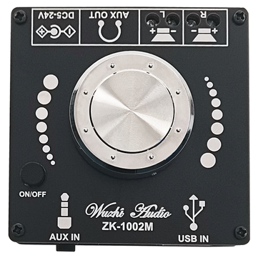 ZK-1002M 100W+100W Bluetooth 5.0 Power Audio Amplifier board Stereo AMP Amplificador Home Theater AU