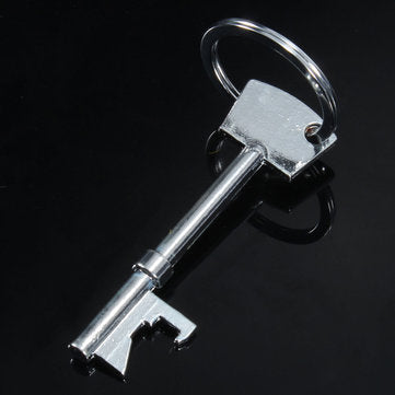 Key Shaped Bottle Opener Ring Keyring Chain Keychain Metal Beer Bar Tool