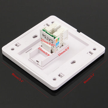 RJ45 Euro Low Profile Module Data Comms Network Plate Gigabit Panel
