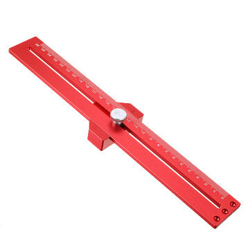 Drillpro 26cm Woodworking 45/90 Degree Line Scribe Ruler Positioning Measuring Ruler Parallel Markin