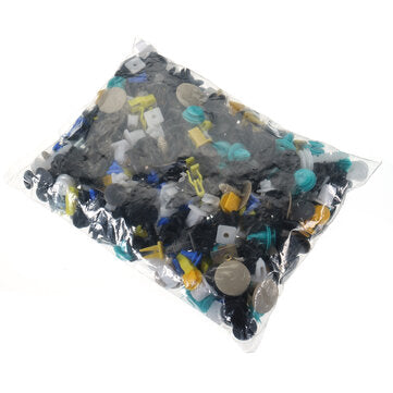500Pcs Universal Mixed Auto Fastener Car Bumper Door Panel Fender Liner Clips Retainer Fastener Rive