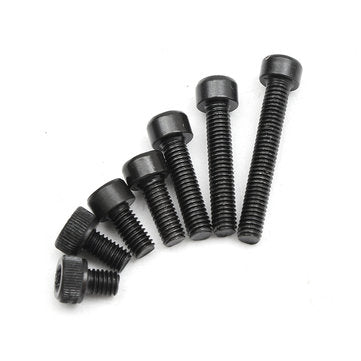Suleve M3CH5 M3 Carbon Steel Allen Bolt 4-25mm Hex Socket Cap Screw Metric Assortment Kit 125pcs