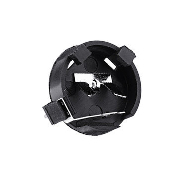 CR1220 Battery Holder Patch Button Battery Cell Sockets Case Black Plastic Housing