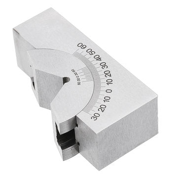 Machifit Adjustable Angle Gauge V-block Angle Grinder KP25 0-60 Degree Precision Angle Plate Block f