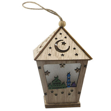 Eid LED Light Lantern Ramadan Festival Party Decorations Mubarak Muslims Islamic Th... (TYPE: TYPEA)