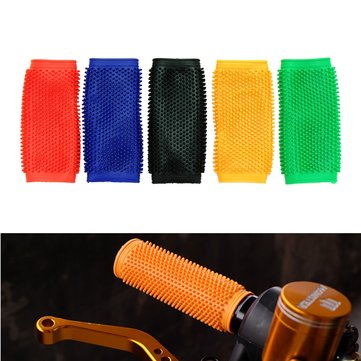 Motorcycle Anti-slip Soft Rubber Handlebar Grip Cover Motocross Dirt Pit Bike (COLOR.: BLUE)