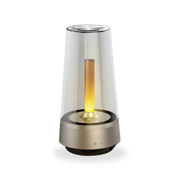 USB Warm and Romantic Candle Breathing Night Light bluetooth Speaker Bedside Lamp Sound Music Creati