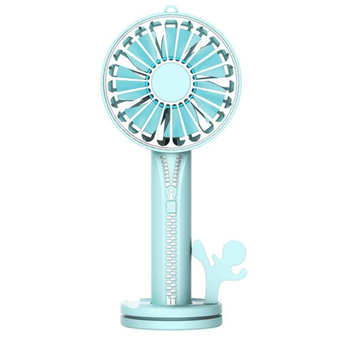 Multifunctional USB Desktop Zipper Fan (COLOR.: LIGHTBLUE)