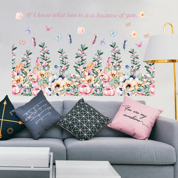 Miico SK6097 Decorative Sticker Sofa TV Background Wall Stickers Bedroom Bedside Wall Sticker DIY St