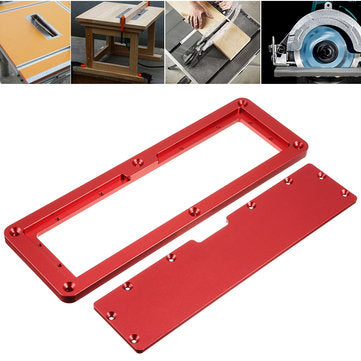 Electric Circular Saw Flip Cover Plate Adjustable Aluminium Surface Embedded Insert Plate For Table