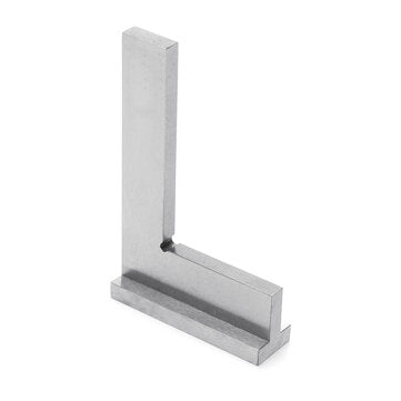 DIN875-2 75 x 50mm Stainless Steel 90 Degree Square Ruler Wide Base Gauge for Woodworking