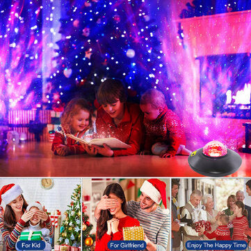 USB LED Laser Projector bluetooth Speaker Lamp Galaxy Starry Night Light Christmas Party Lights Gift
