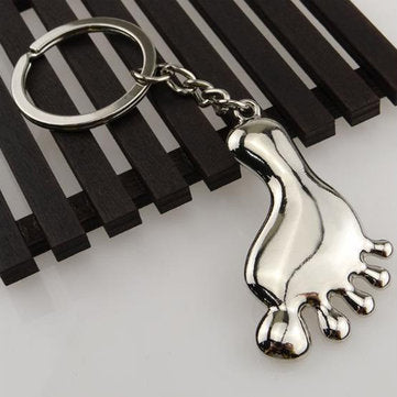 Foot Model Keychain Classic 3D Simulation Foot Personalized Gifts Chain Ring Keyring