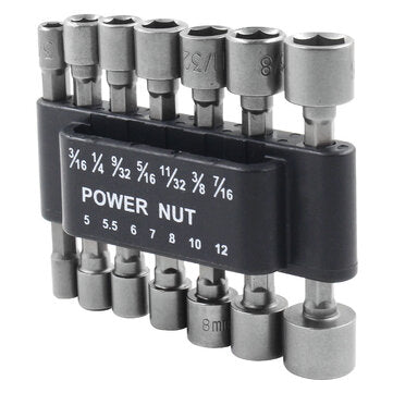 Drillpro 14Pcs Hexagon Handle Socket Wrench With Inner Hexagon Connector And 3Pcs 1/4" 3/8" 1/2" Ste