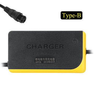 48V 3A Lithium Battery Charger For Skateboard Single-wheeled Electric Bicycle (TYPE: B)