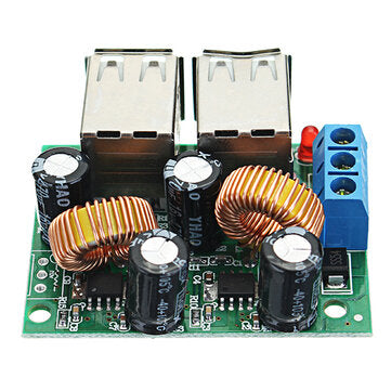 7-40V 3A Multifunction Vehicle 4 USB Interface Car Charger 36/24/12/9V To 5V 3A Buck Module Step Dow