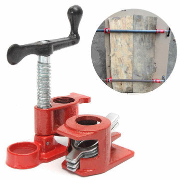 1/2inch Wood Gluing Pipe Clamp Set Heavy Duty Profesional Wood Working Cast Iron Carpenter`s Clamp