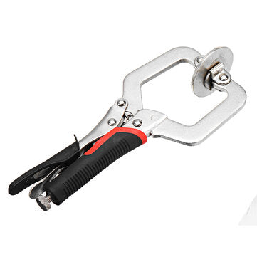 Woodworking 2 Inch C-clamp Face Clamp Locking Plier with Larger Flat Swivel Pads