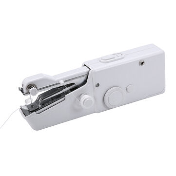 Mini Portable Sewing Machine Handheld Cordless Quick Clothes Stitch For Home Travel