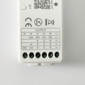 Miboxer WL5 2.4G 15A 5 IN 1 WiFi LED Controller work with Amazon Alexa Google Assistant for RGBW RGB