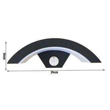 15W LED Outdoor Light Wall Lamp House Lighting with Motion Detector Anthracite