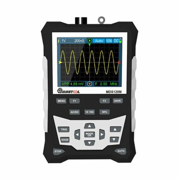 MUSTOOL MDS120M Professional Digital Oscilloscope 120MHz Analog Bandwidth 500MS/s Sampling Rate 320x