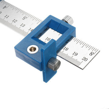 Woodworking Inch and Mertic Cabinet Hardware Jig Punch Locator Carpenter Hardware Drill Guide Tool W