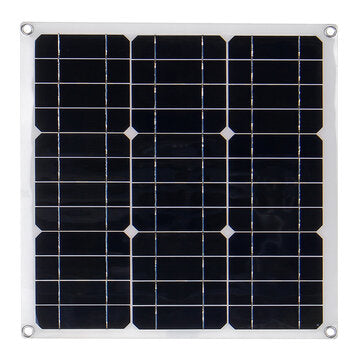 60W 18V Monocrystaline EVA+PET Solar Panel Rear Junction Box with Cables