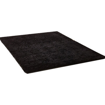 40x60cm Large Sheepskin Rugs Faux Wool Fluffy Plush Fur Rug Floor Carpet Mat (COLOR: BLACK)