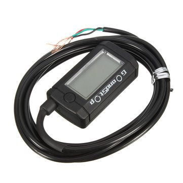 Tachometer Hour Meter Max RPM LCD Digital Display Motorcycle Bike Waterproof