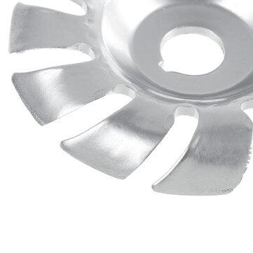 Drillpro 90mm 12 Teeth Wood Carving Disc 16mm Bore Grinder Shaping Disc Woodworking Shaping Knife An