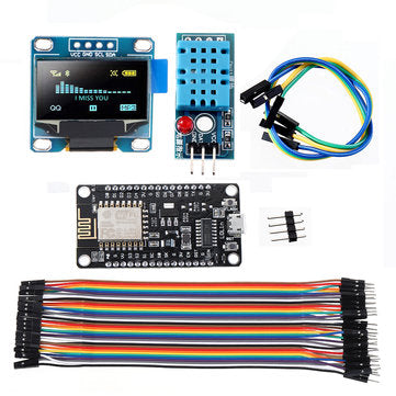 5pcs WiFi ESP8266 Starter Kit IoT NodeMCU Wireless I2C OLED Display DHT11 Temperature Humidity Senso