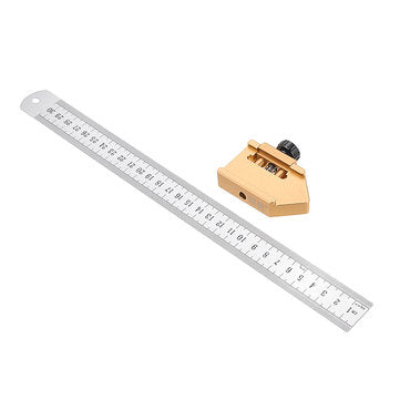 Woodworking 45 Degrees Angle Line Caliber Ruler 300mm Precision Measuring Scribe Tool Woodworking To