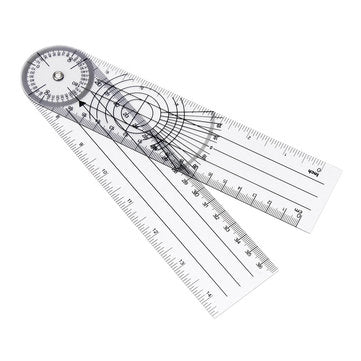 6Pcs 360 12/8/6 Inch Medical Spinal Ruler Goniometer Angle Protractor Angle Ruler