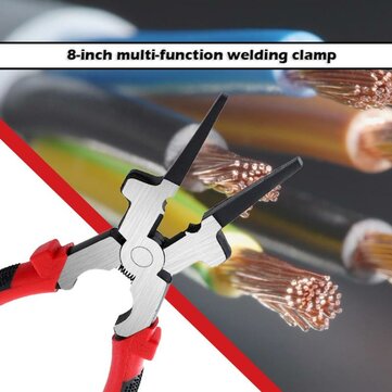 8inch Multi-function Welding Jaw Pliers Refined High Carbon Steel High Hardness MIG Welding Auxiliar