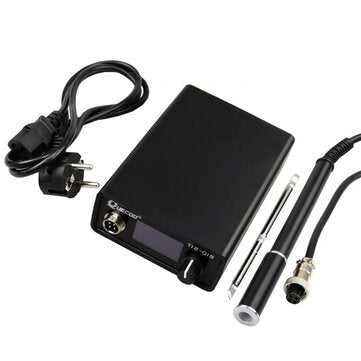 T12-Q19 Digital Soldering Station Electronic Soldering Iron OLED 1.3inch AC/DC Power with M8 Metal H