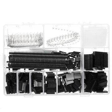 Excellway TC10 670Pcs Wire Jumper Header Connectors M/F Crimp Pins Terminal For Dupont