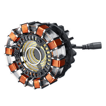MK1 Aluminum Alloy Tony 1:1 Arc Reactor DIY Model Kit LED Chest Lamp USB Movie Props Gifts Science T