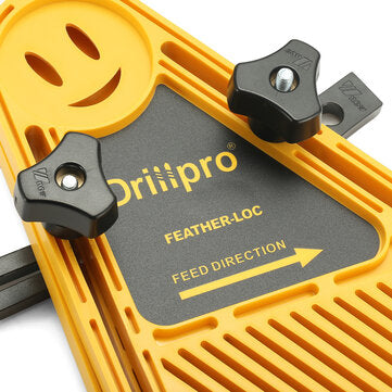 Drillpro Multi-purpose Double Feather Board for Router Table Saws Miter Gauge Slot