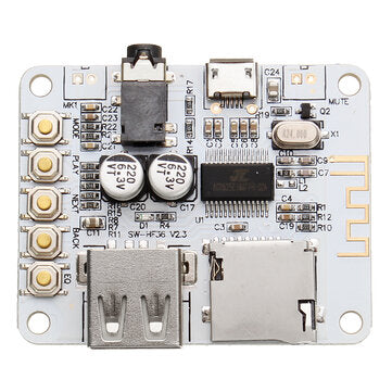 SANWU bluetooth Audio Receiver Digital Amplifier Board With USB Port TF Card Slot Decoding Play