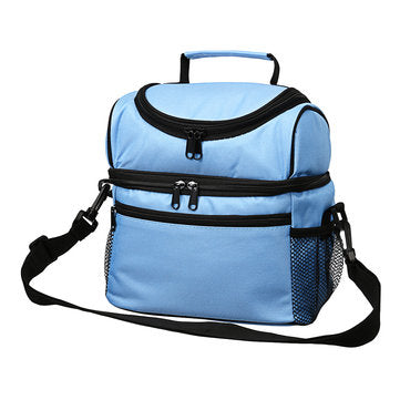 Waterproof Insulated Thermal Cooler Lunch Box Carry Tote Work Case Storage Bag (COLOR.: BLUE)