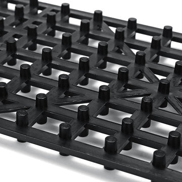 Pair Black Recovery Tracks Road Tyre Ladder Anti-skid Sand Track for Mud Sand Snow Grass