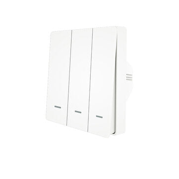 MoesHouse 3 Gang WiFi Smart Push Button Switch + 3pcs 1 Gang RF433 Wall Panel Transmitter Smart Life