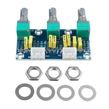 XH-M802 Passive Tone Board Amplifier Preamp Power Module Low High Sound Adjustment Electronic PCB Bo